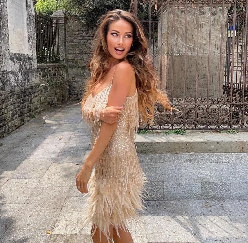 Viviana™ | Premium Feather Dress