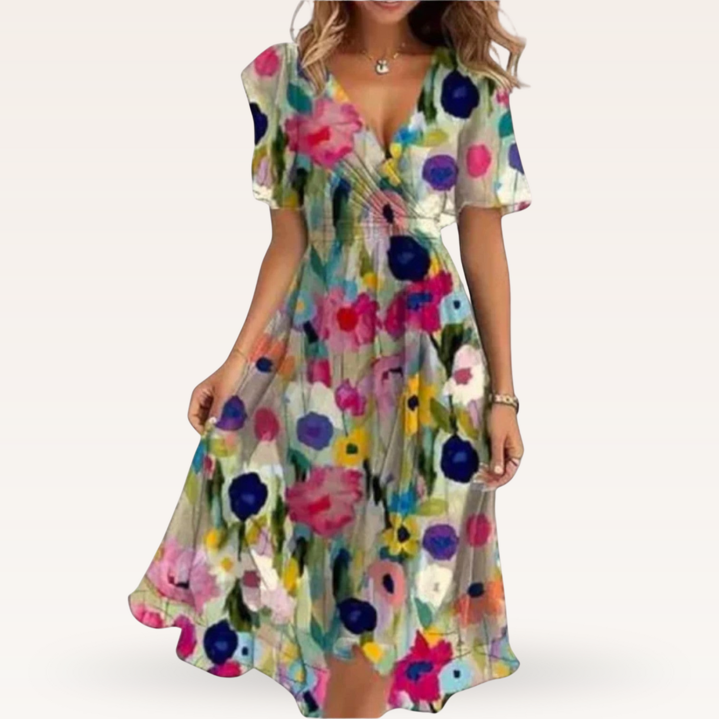 Vaelora™ | Flattering V-neck Dress