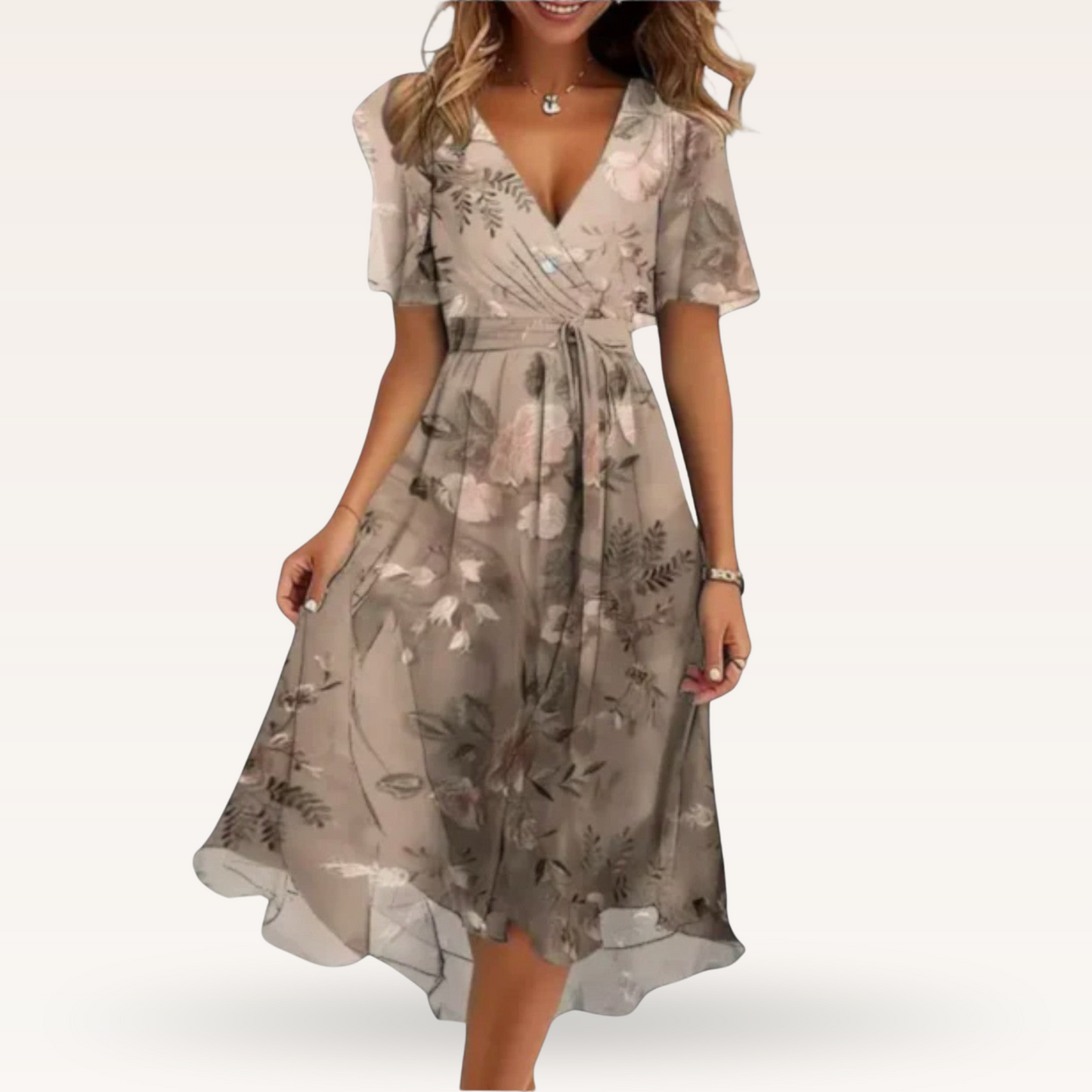Vaelora™ | Flattering V-neck Dress