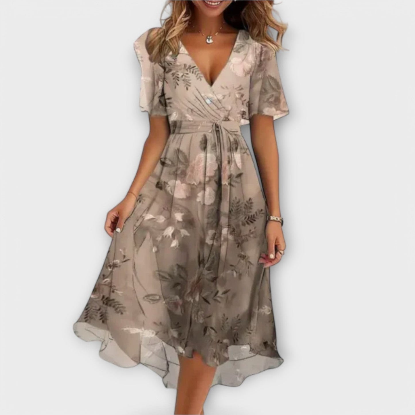 Vaelora™ | Flattering V-neck Dress