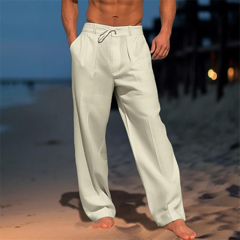 Andrei™ | Plain Linen Trousers