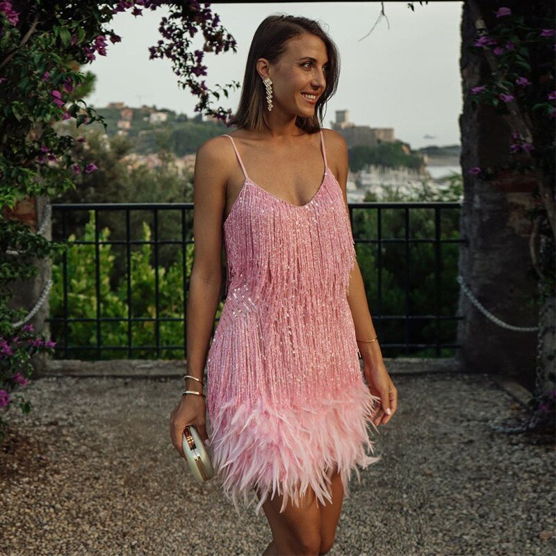 Viviana™ | Premium Feather Dress