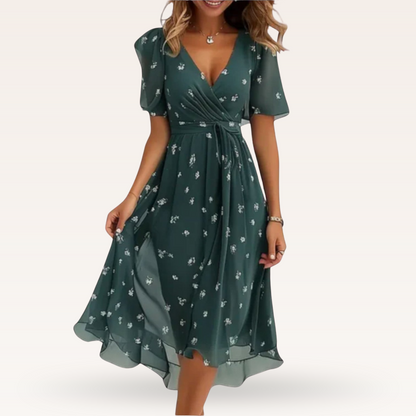 Vaelora™ | Flattering V-neck Dress