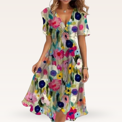 Vaelora™ | Flattering V-neck Dress