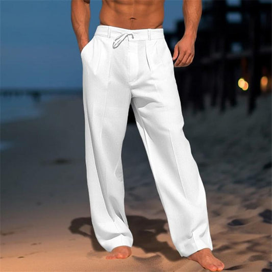 Andrei™ | Plain Linen Trousers